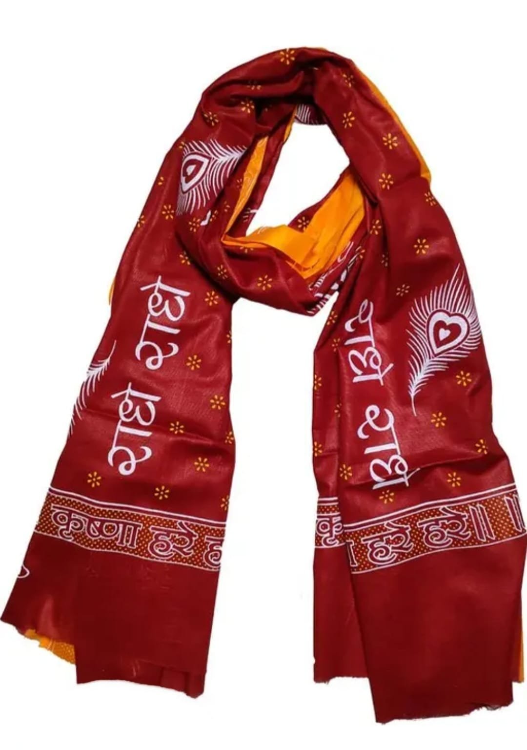 Red Design Radhe Radhe Printed Gamcha, Scarfs