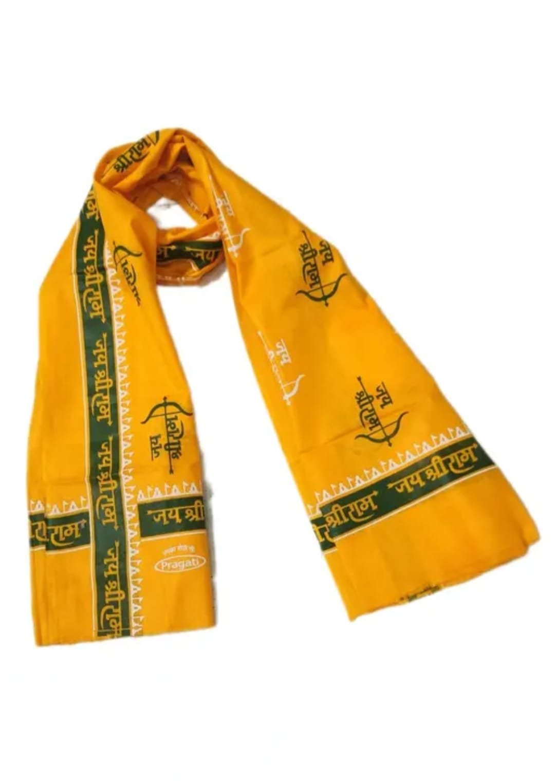DH quality 100% cotton Sreeram printed yellow scarf(pack of 1 )