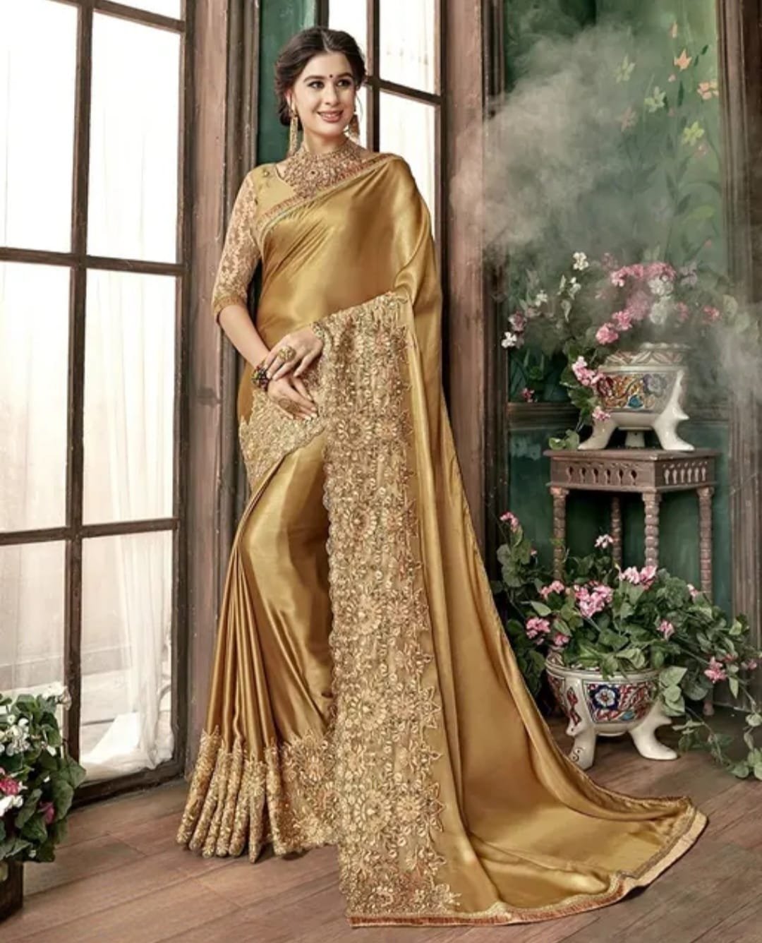 Stylish Malai Silk Women\\\'s Saree